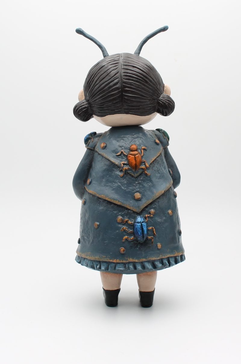 OOAK Handmade Art Doll, Whimsical Clay Character, 28 cm