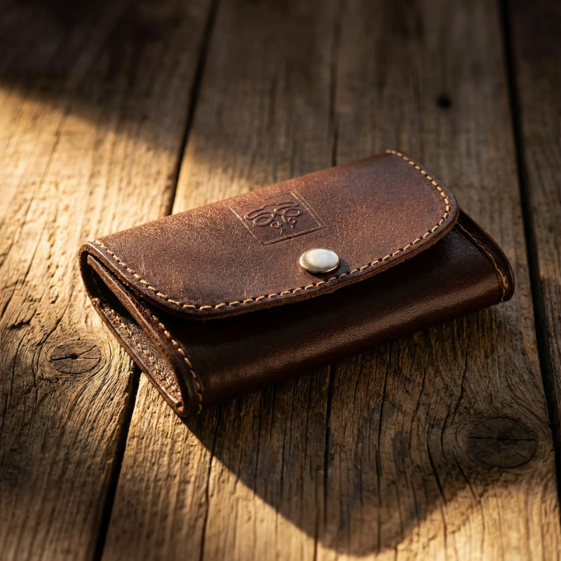 The Artisan Heritage Fire Kit – Hand-Forged Carbon Steel & English Flint in a Premium Top-Grain Leather Pouch