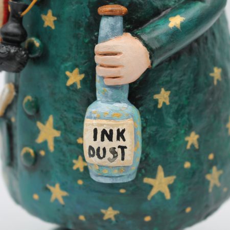 OOAK Handmade Art Doll, Celestial Clay Character, 28 cm