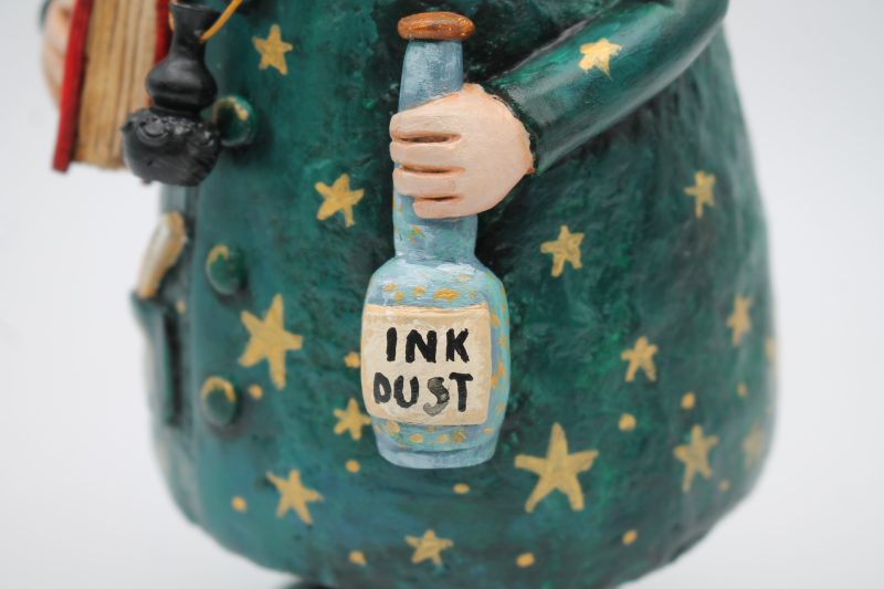 OOAK Handmade Art Doll, Celestial Clay Character, 28 cm