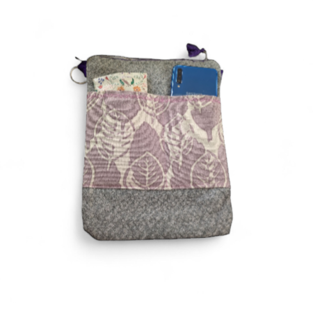 Black Cat sitting crossbody bag