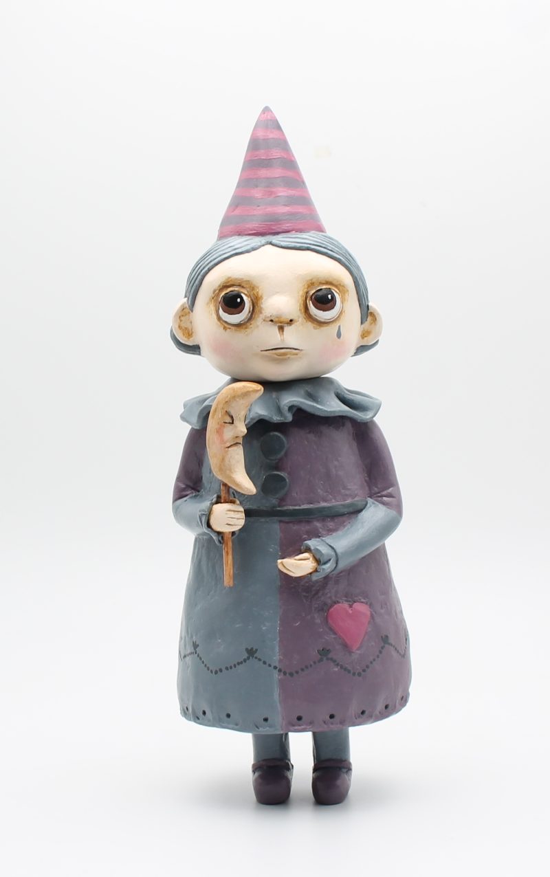 OOAK Handmade Pierrette Art Doll from The Forgotten Circus