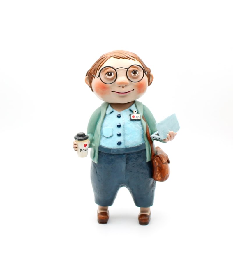OOAK Handmade Office Worker Art Doll – Quiet Everyday Magic Series