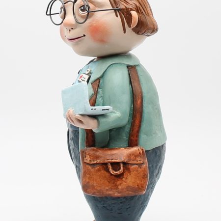 OOAK Handmade Office Worker Art Doll – Quiet Everyday Magic Series