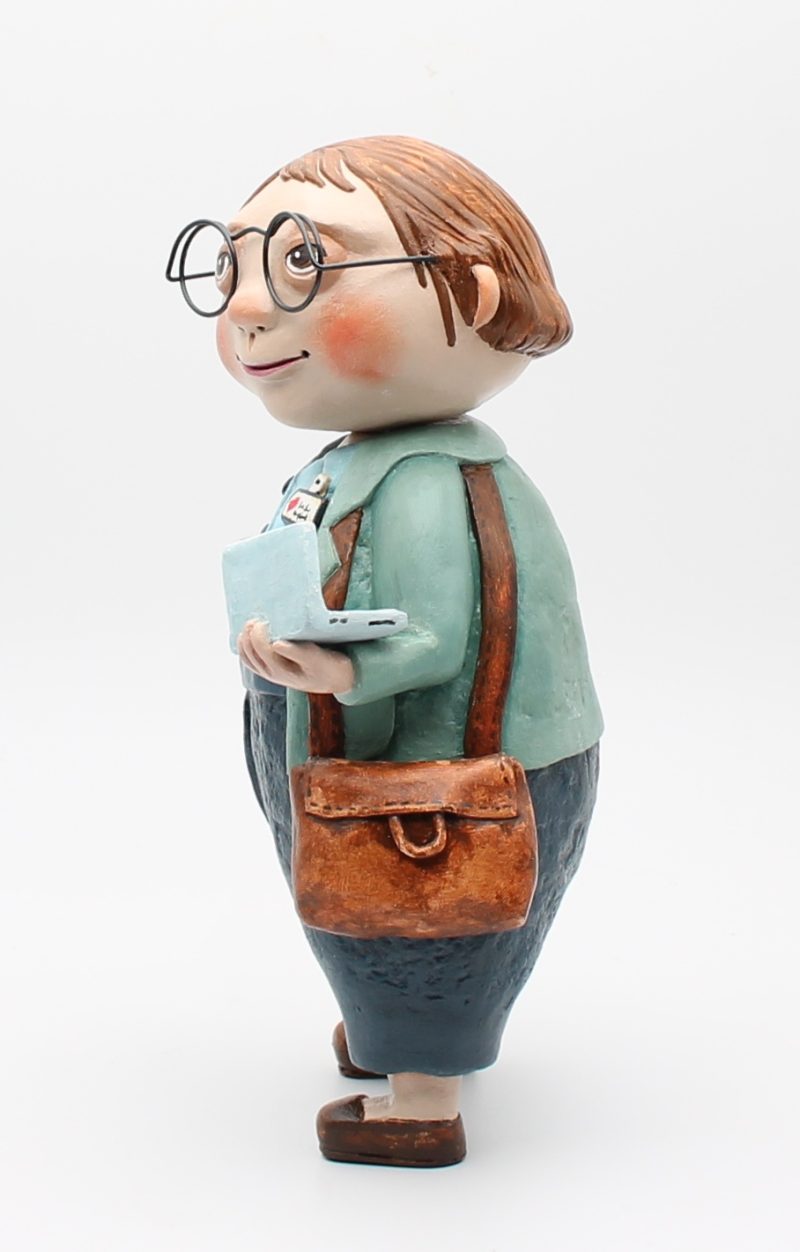 OOAK Handmade Office Worker Art Doll – Quiet Everyday Magic Series