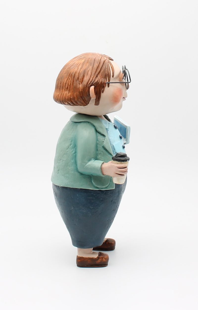 OOAK Handmade Office Worker Art Doll – Quiet Everyday Magic Series