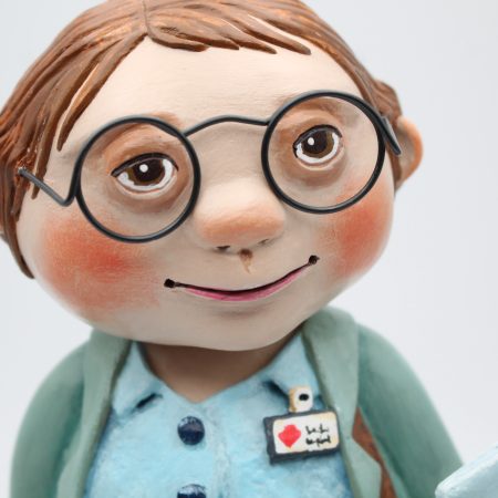 OOAK Handmade Office Worker Art Doll – Quiet Everyday Magic Series
