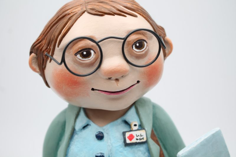 OOAK Handmade Office Worker Art Doll – Quiet Everyday Magic Series