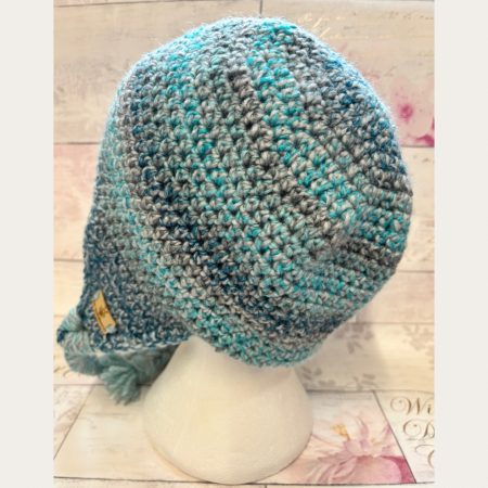 Crocheted Sherpa Style Hat with Ear Flaps – Unisex