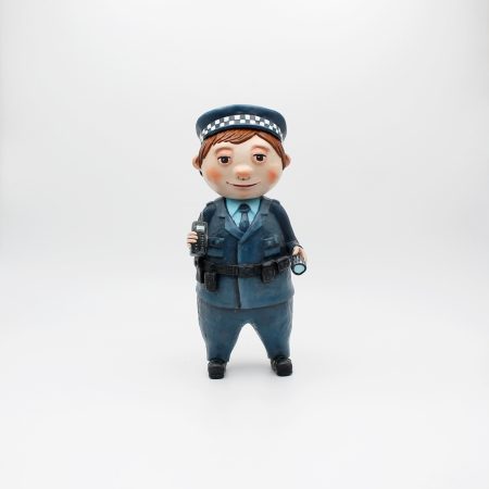 OOAK Handmade Policeman Art Doll – Quiet Everyday Magic Series