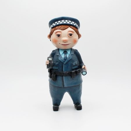 OOAK Handmade Policeman Art Doll – Quiet Everyday Magic Series