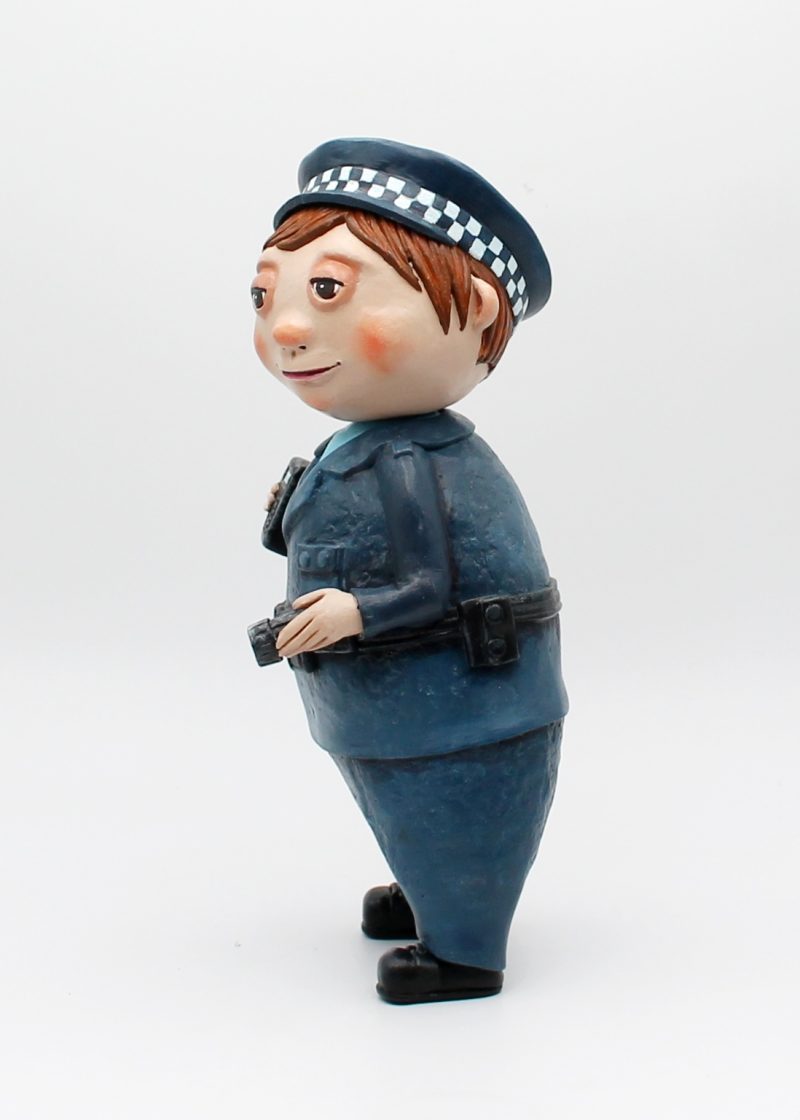 OOAK Handmade Policeman Art Doll – Quiet Everyday Magic Series
