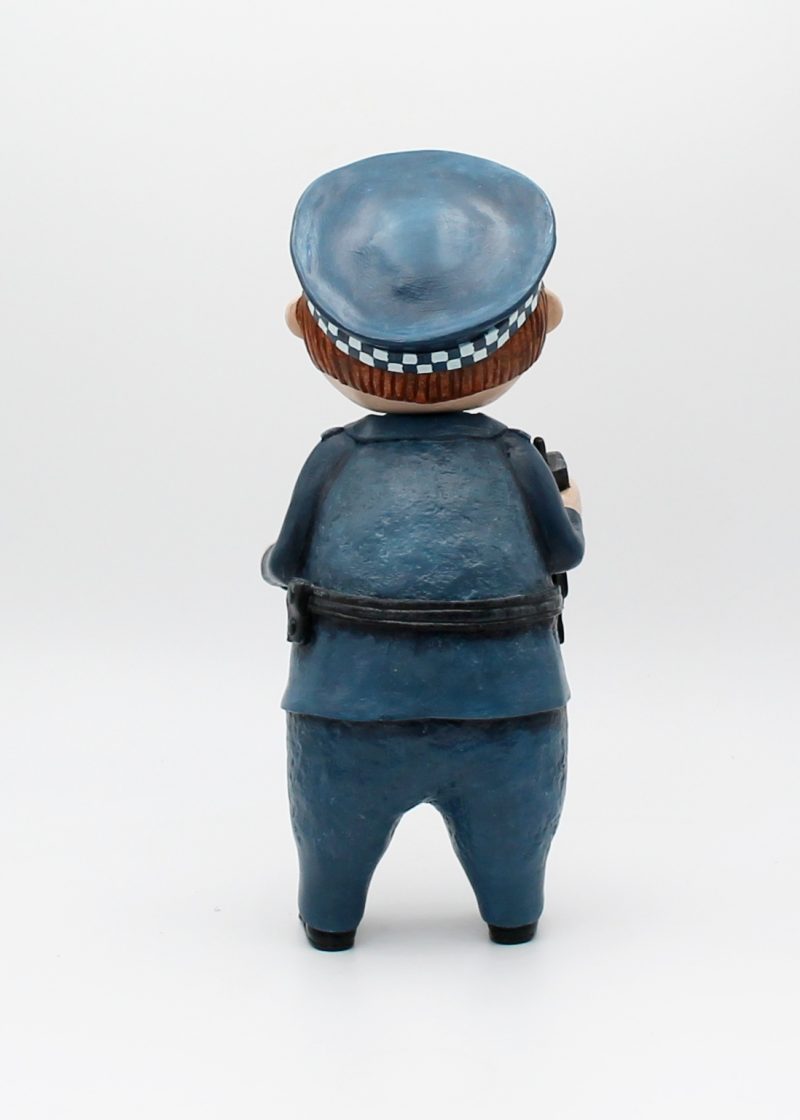 OOAK Handmade Policeman Art Doll – Quiet Everyday Magic Series
