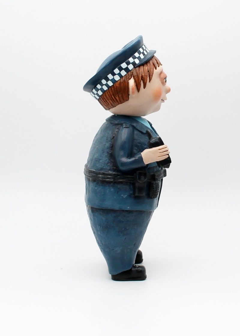 OOAK Handmade Policeman Art Doll – Quiet Everyday Magic Series
