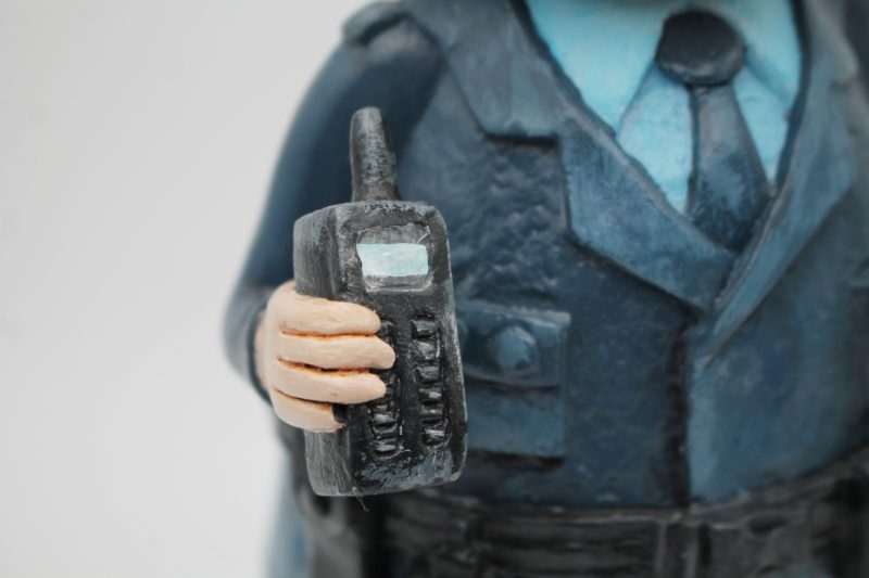 OOAK Handmade Policeman Art Doll – Quiet Everyday Magic Series