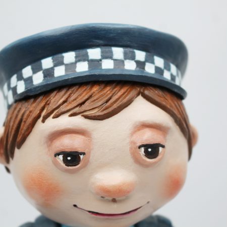 OOAK Handmade Policeman Art Doll – Quiet Everyday Magic Series