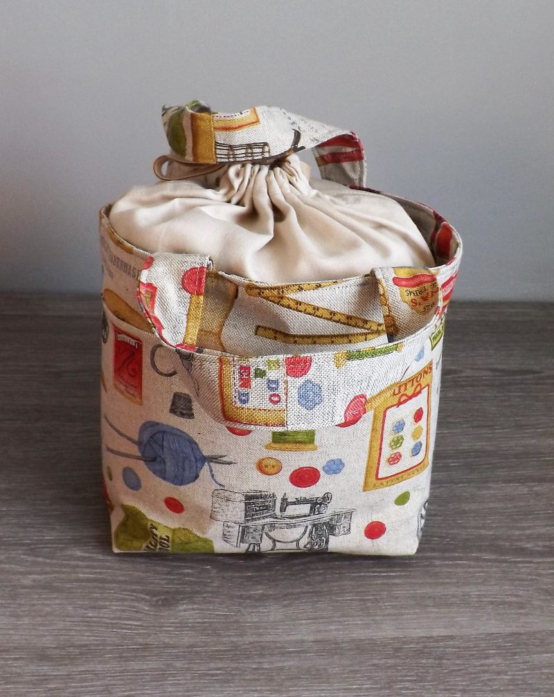 Tie Top Bag Hand-sewn Bag Bird or Sewing pattern