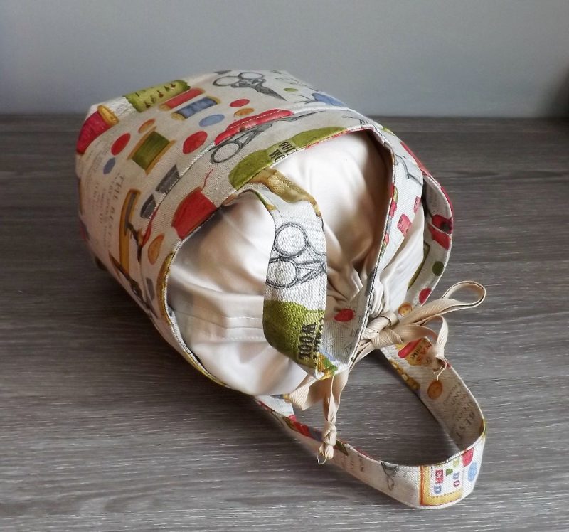 Tie Top Bag Hand-sewn Bag Bird or Sewing pattern