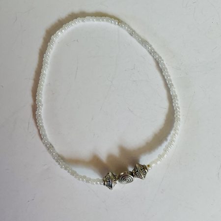 Trio of bracelets moonstone and mother of pearl