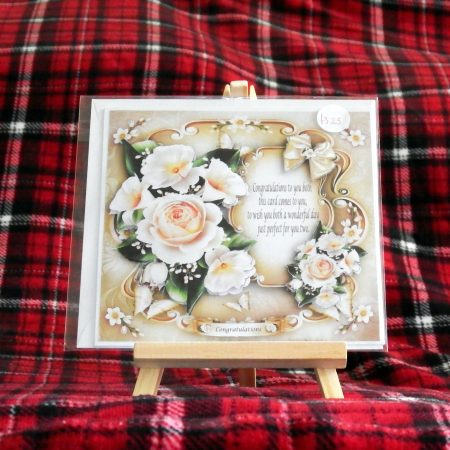 Handmade Keepsake Wedding Day Card