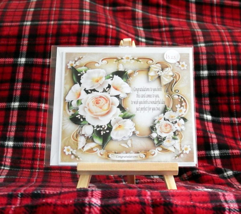 Handmade Keepsake Wedding Day Card