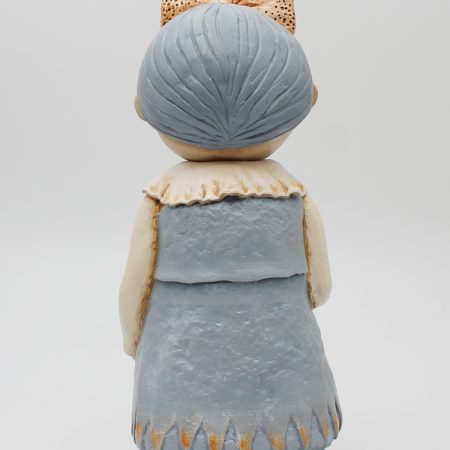 OOAK Handmade Gothic Art Doll – Whimsical Clay Folk Character