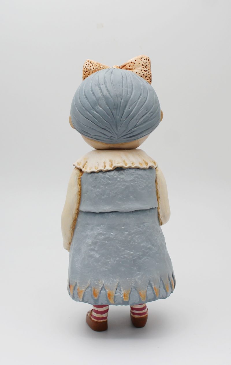 OOAK Handmade Gothic Art Doll – Whimsical Clay Folk Character