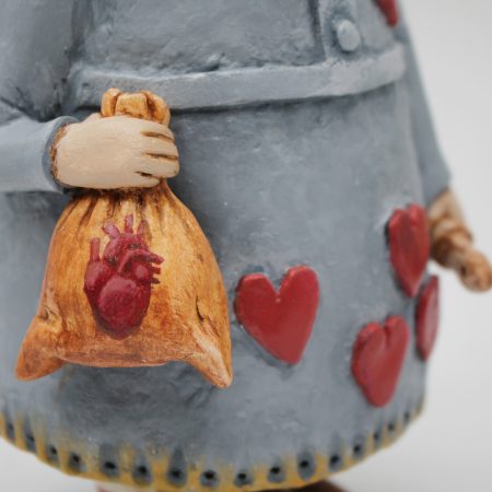 OOAK Handmade Whimsical Art Doll – Folk Style Clay Character