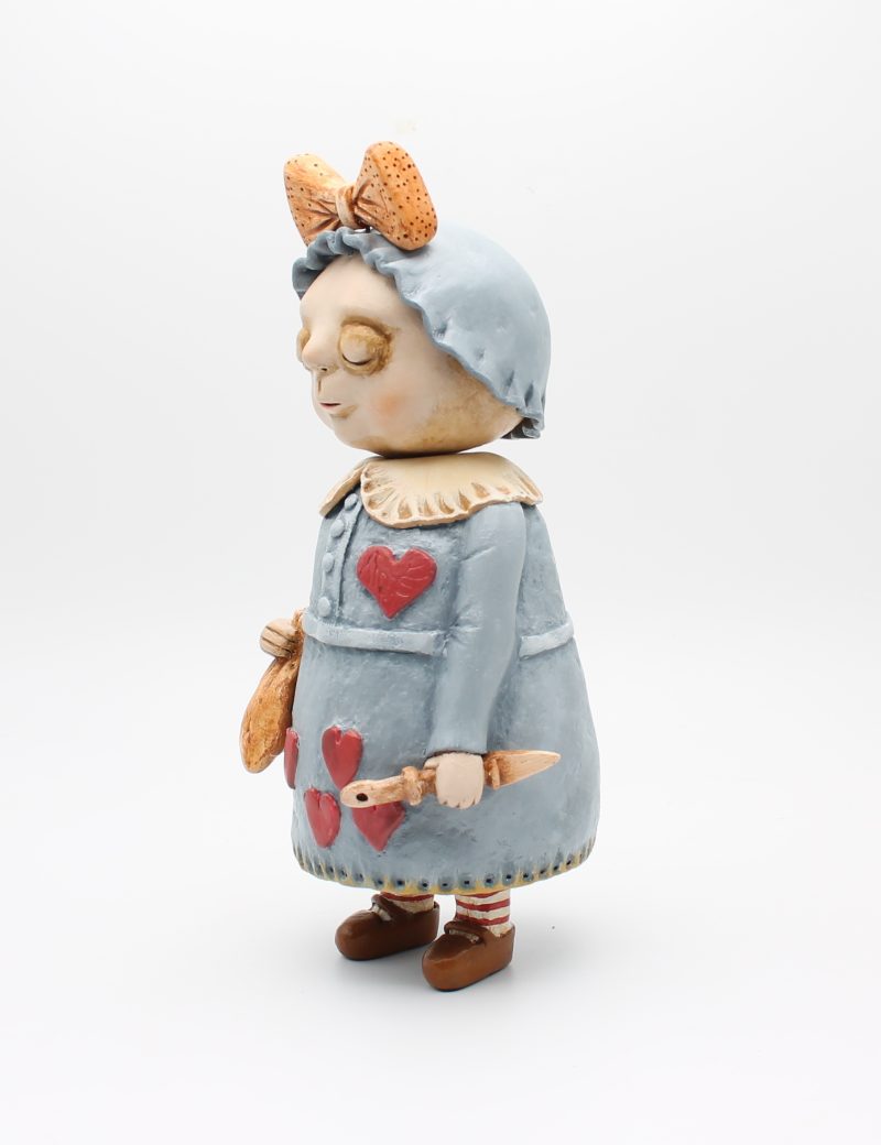 OOAK Handmade Whimsical Art Doll – Folk Style Clay Character