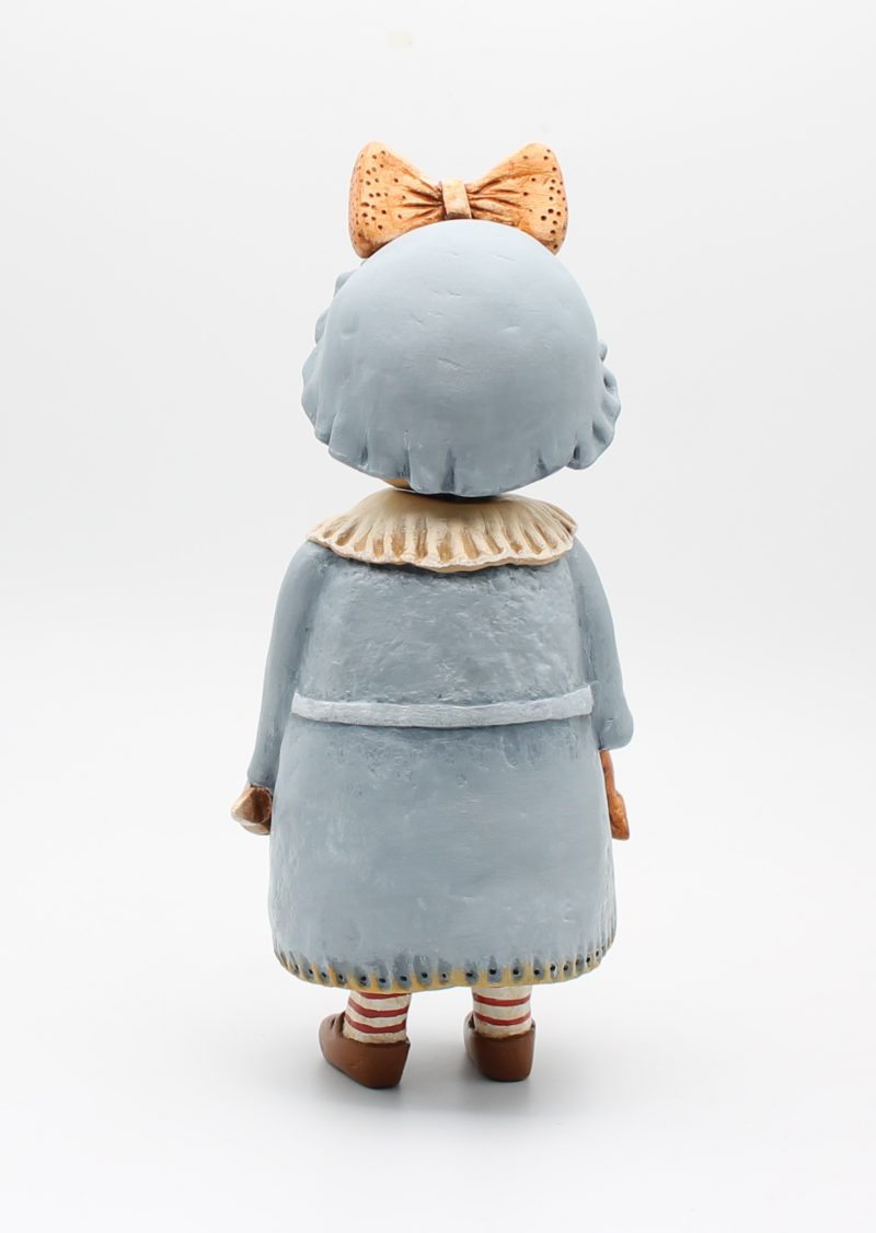 OOAK Handmade Whimsical Art Doll – Folk Style Clay Character