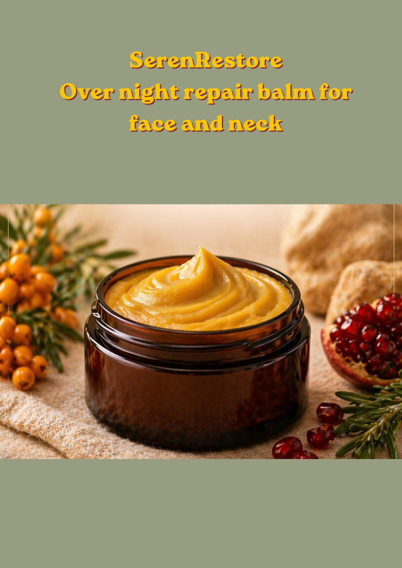 "SerenRestore" Golden Overnight Face & Neck Balm