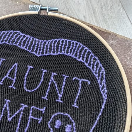 Halloween Candy Heart Embroidery Wall Art Set | Spooky Home Decor | Handcrafted