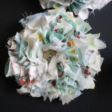 Hanging Rag Rug Heart Wreath | Handmade Wall Art | Rustic Home | Nursery Decor