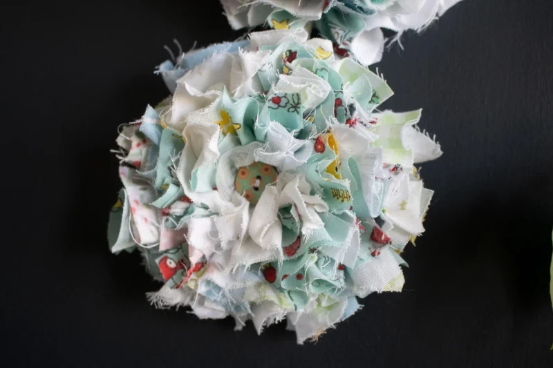 Hanging Rag Rug Heart Wreath | Handmade Wall Art | Rustic Home | Nursery Decor