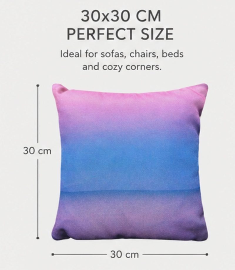 Pink seascape decorative cushion
