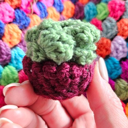 Crochet mini succulent