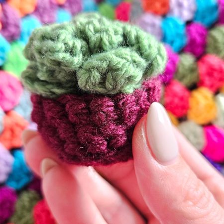 Crochet mini succulent