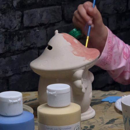 Ceramic painting – Fairy house money bank