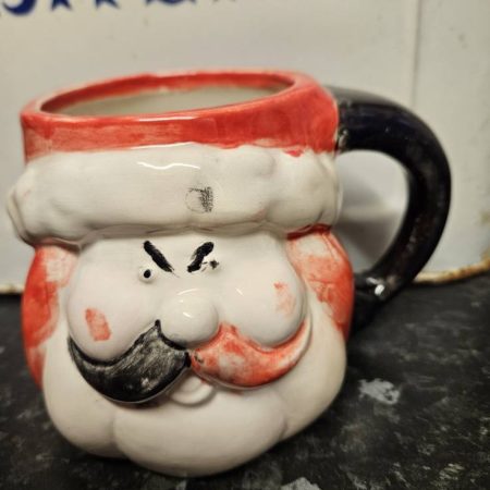 Ceramic painting – Christmas santa mug