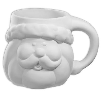 Ceramic painting – Christmas santa mug