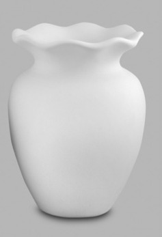 Ceramic painting – Fluted vase