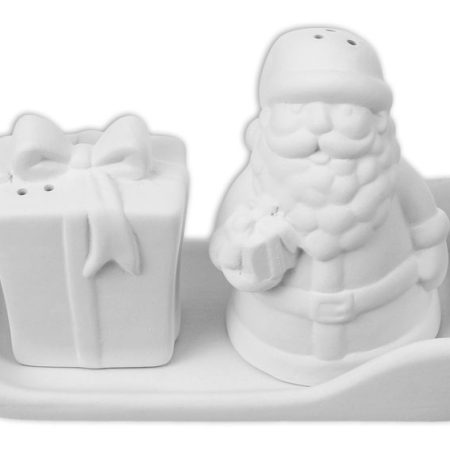 Ceramic painting – Santa salt & pepper pots