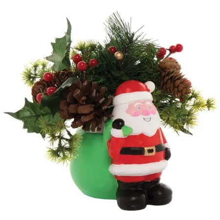 Ceramic painting – Christmas plant pot holder - santa