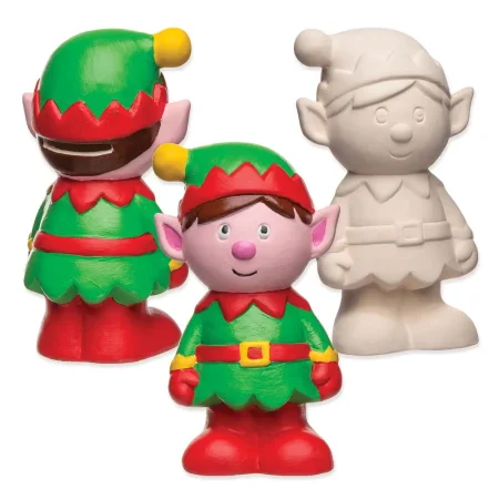 Ceramic painting – Christmas elf money bank