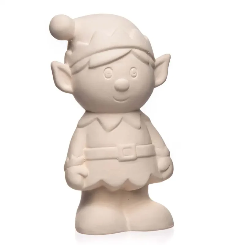 Ceramic painting – Christmas elf money bank