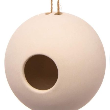 Ceramic painting – Round bird house