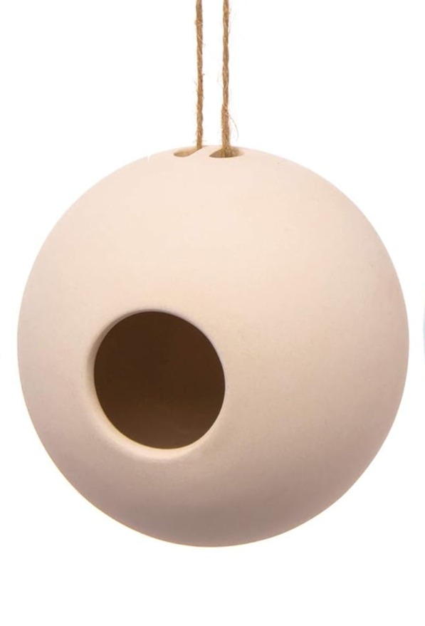 Ceramic painting – Round bird house