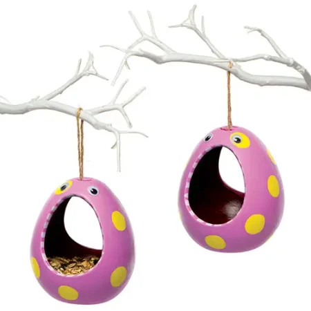 Ceramic painting – Oval bird feeder