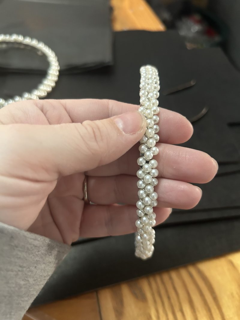 Pearl handmade headband