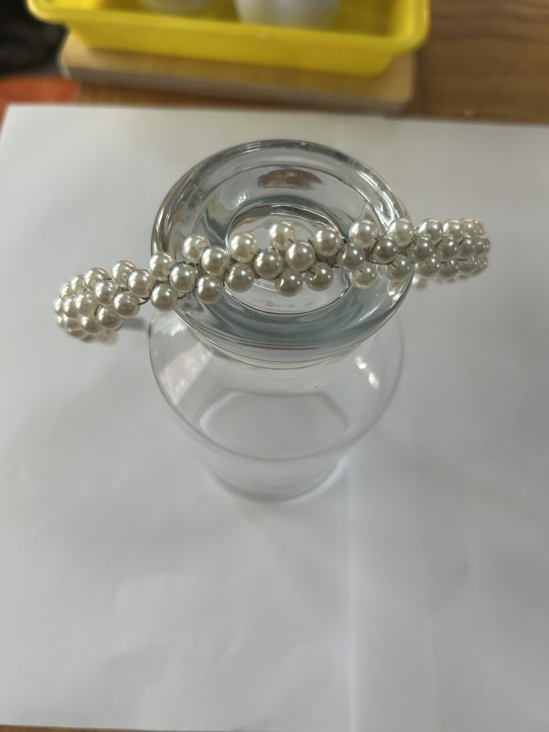 Medium pearl handmade headband